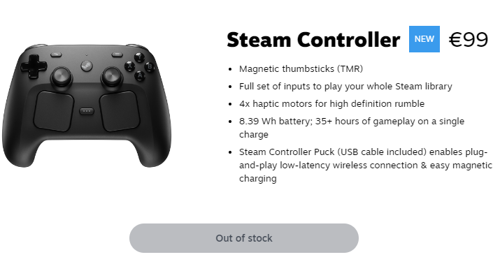 DerpyDroid's tweet photo. Steam controller is here but...
😭 https://t.co/7jmtkLs2Gq