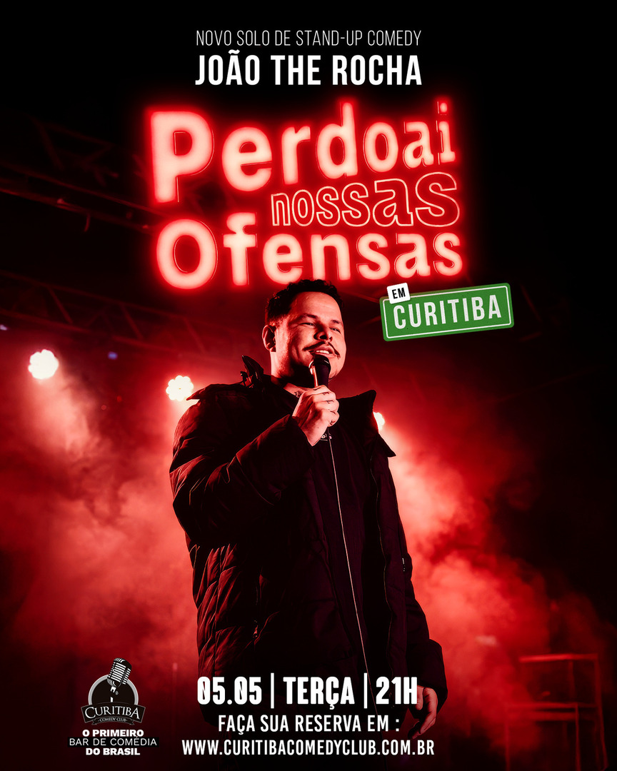 Diretamente de Belém do Pará, <a href="/joaotherocha/">KENDRICK GUAMÁ</a> vooolta ao palco do primeiro bar de comédia do Brasil com seu solo de Stand up Comedy " Perdoai nossas ofensas " !

Anote na sua agenda :

📅 Data: Terça, 05 de Maio
⏰ Horário: 21:00
📍 Local: Curitiba Comedy … instagr.am/p/DX9D_gkGtqg/