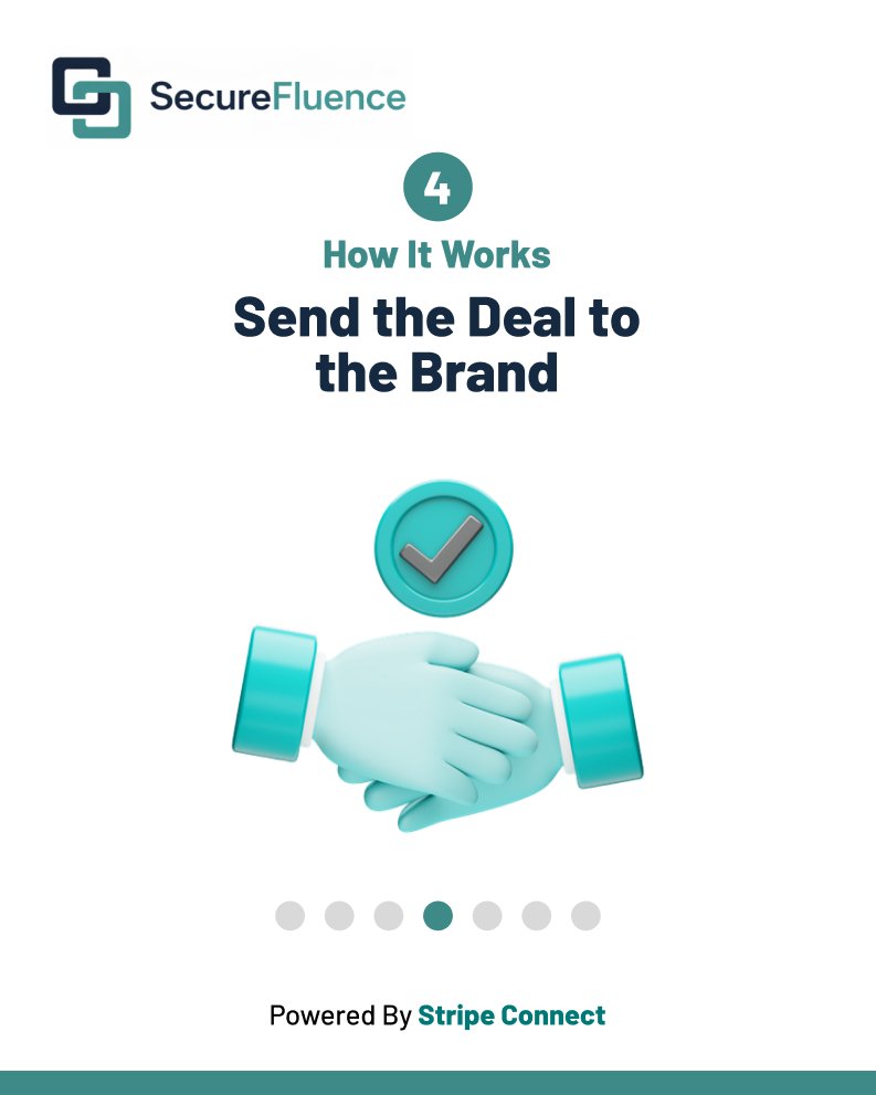 SecureFluence's tweet image. How SecureFluence Works

Creators: here’s how you get paid before you post 👇

Give brands a safe way to pay you.

No chasing. No risk.

@stripe

#creatoreconomy #contentcreators #influencermarketing