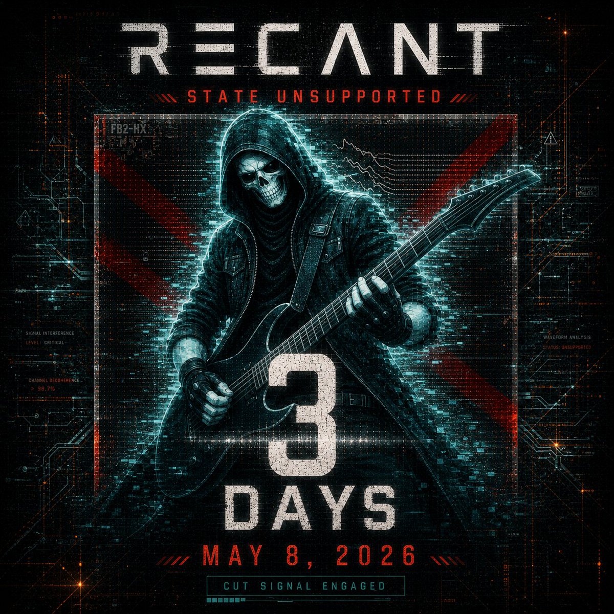 recantmusic's tweet photo. 3 DAYS.
Gospelknife // sermon received
RΞCΛNT // STATE UNSUPPORTED
MAY 8, 2026
Sacred noise. Sharp intentions.
Comment:
SERMON RECEIVED
#RECANT #StateUnsupported https://t.co/fZsaweDBrb