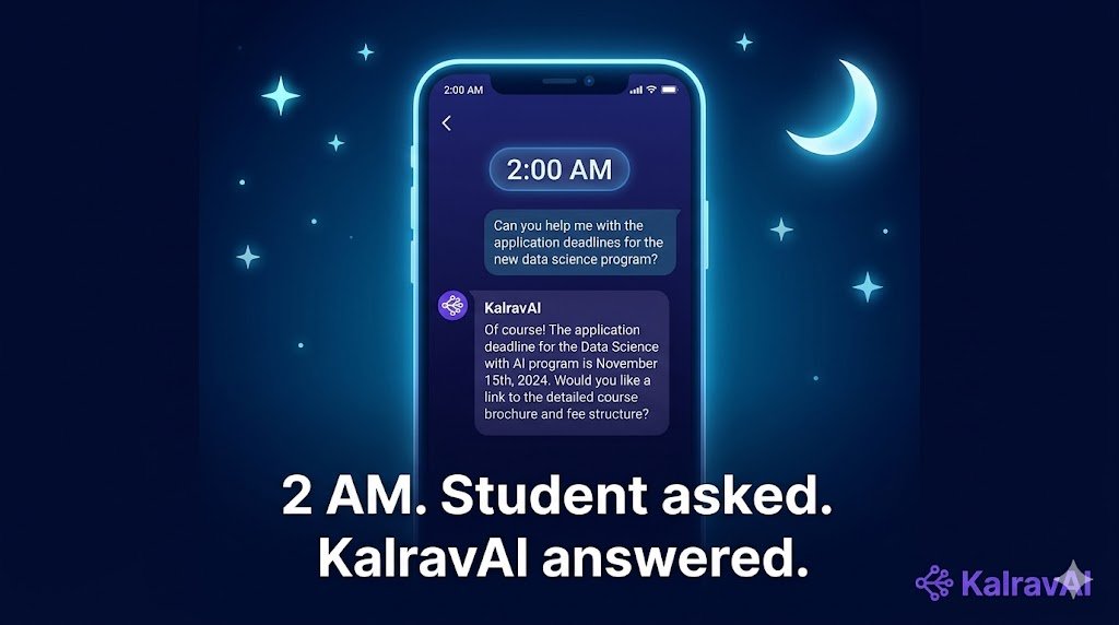r_rahul8697's tweet image. Your #coachinginstitute gets inquiries at 2 AM.
Your team is asleep. 😴

kalrav.ai  isn't.

✅ Instant answers
✅ Lead capture
✅ #Multilingual
✅ 24×7  zero missed enrollments

From 9-to-5 to 24/7. AI is changing #student support forever.