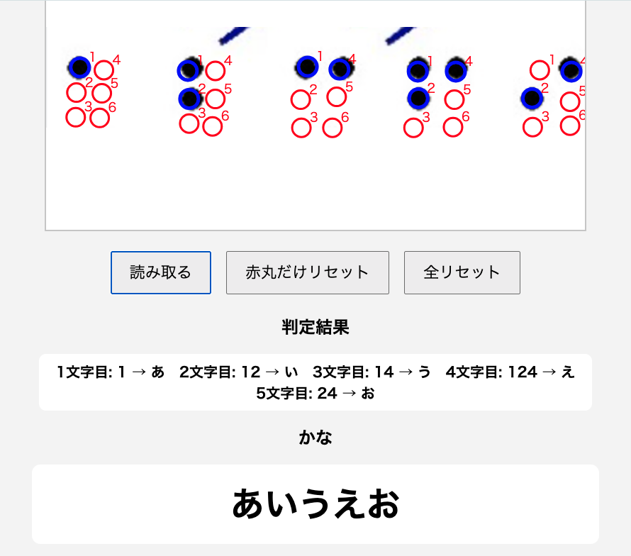 usagi8888's tweet photo. 目標は、展示画像をスマホで読み込みひらがなに変換する
まず5文字
#あまくさ52nd #sunabaco
#卒業制作 #DotLab https://t.co/mjbrvsMxbv