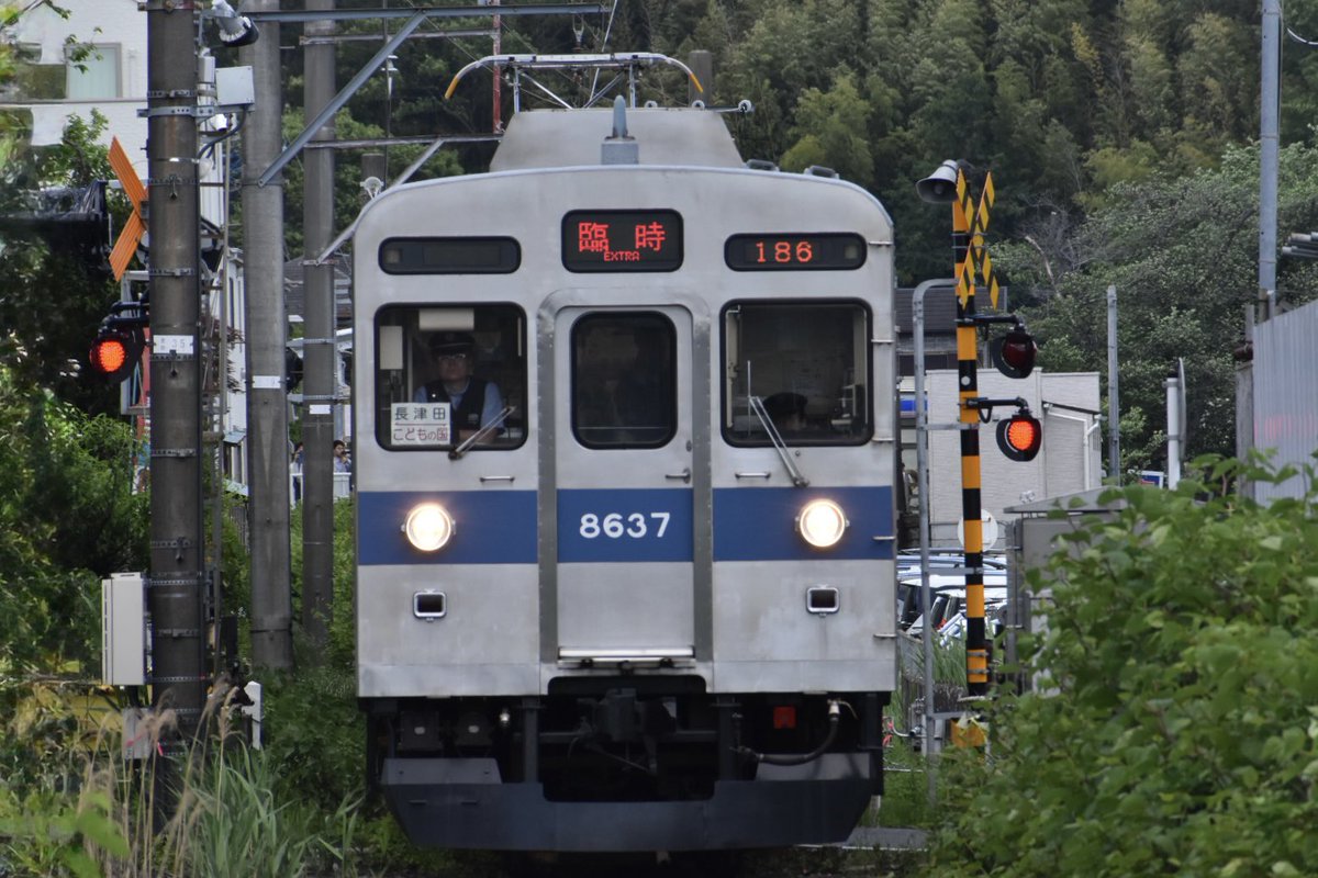 yory7502train's tweet photo. #Yory9200撮影記録
2026/5/4
@恩田工場付近
東急8500系8637F青帯側
青帯カッコよすぎる https://t.co/ZXQAq2MTLp