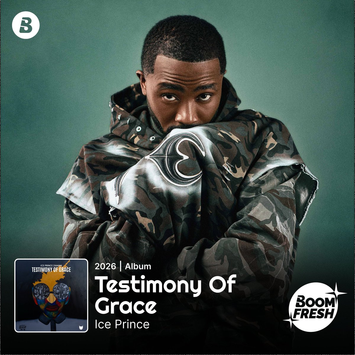 BoomplayNigeria's tweet photo. @Iceprincezamani 6th studio album, #TestimonyofGrace, sounds like a man who’s seen it all and is still standing.🎯
Grace so dope, he made a whole album to testify 💯
13 tracks of premium rap melody🔥
Press play ASAP👇🏾
▶️https://t.co/Pe2Olqde0b
#BoomFresh #IcePrince #NewMusic https://t.co/LnT0SyXqYS