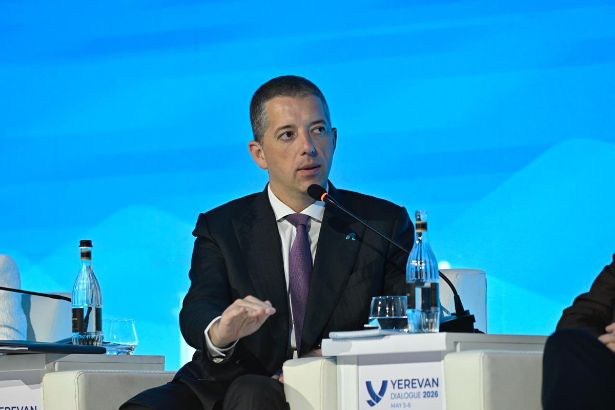YerevanDialogue's tweet image. At #YD2026 FM of #Serbia @markodjuric: “There are times in politics when action is required urgently &amp;amp; I’m very happy that this particular meeting of @EPC is happening in #Yerevan.” 🇷🇸⚡🇪🇺
#YEREVANDIALOGUE