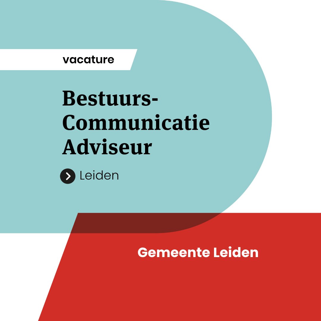 villamedia_vaca's tweet image. De gemeente Leiden zoekt een Bestuurscommunicatieadviseur die strategie verbindt aan uitvoering in het hart van de stad. Reageren kan tot 20 mei. villamedia.nl/vacatures/func… #villamediawerk #vacature #media