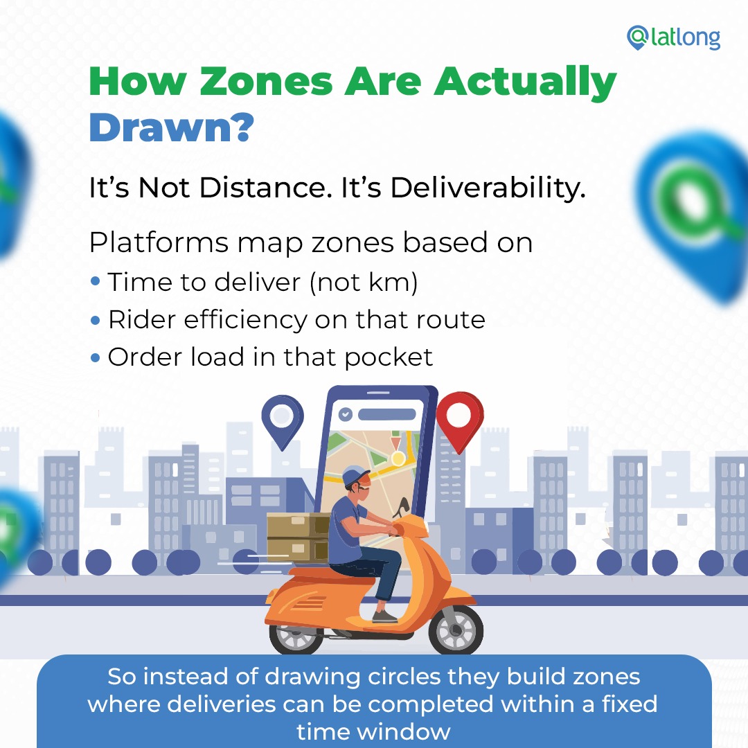 latlong_ai's tweet image. E-commerce success isn't city-wide—it's zone-wise.  
Platforms slice cities into pockets based on deliverability, not just distance.
However, "near temple" addresses break these zones and drive up costs. 📍📦  

#Logistics #Ecommerce #SupplyChain #LastMile #Tech
