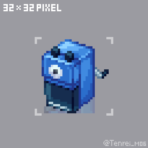 TODAY-32Pixel「鉛筆削り」#dotpict #毎日ドット絵