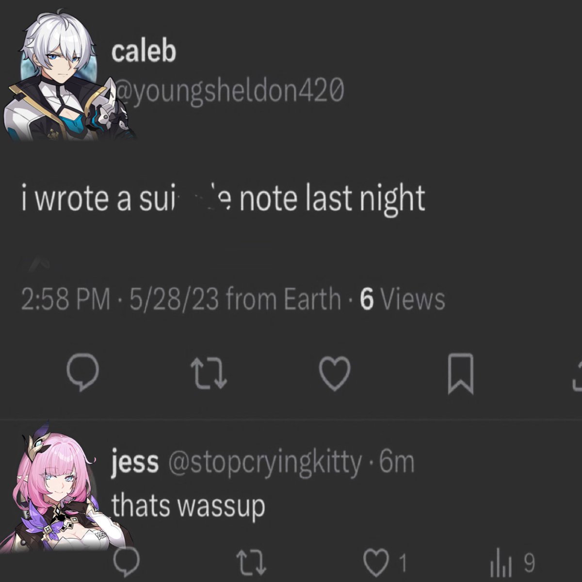 this interaction fucks me up so bad so i had to put them over a textpost that reminded me of it