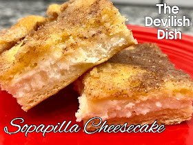 Happy Cinco De May! 🇲🇽 Celebrate with a 
big slice of SOPAPILLA CHEESECAKE‼️
Flaky pastry layers and a decadent cream cheese filling with all the cinnamon sugar flavor. Worthy of any FIESTA‼️🥳

thedevilishdish.blogspot.com/2011/02/find-e…

#cincodemayorecipes #sopapillacheesecake #mexicanrecipes