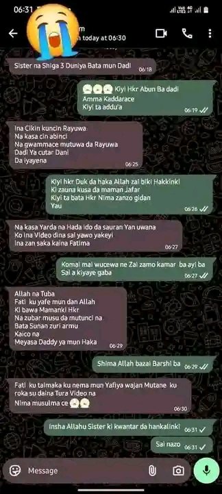 umarfarouqabdul's tweet photo. Allah Sarki 😭😭😭
Wallahi na tausaya mata 😭 https://t.co/rozf4kSxyJ