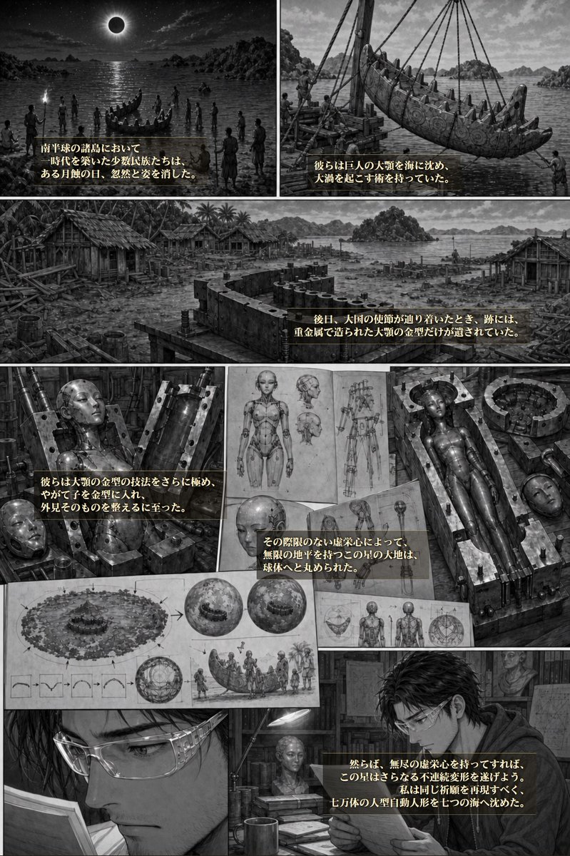 defplus's tweet photo. Genus Six / ジーナス・シックス
原作：藤井愁霜(@defplus)
作画：デコ助

1/4 https://t.co/Mf7EIRN52D
