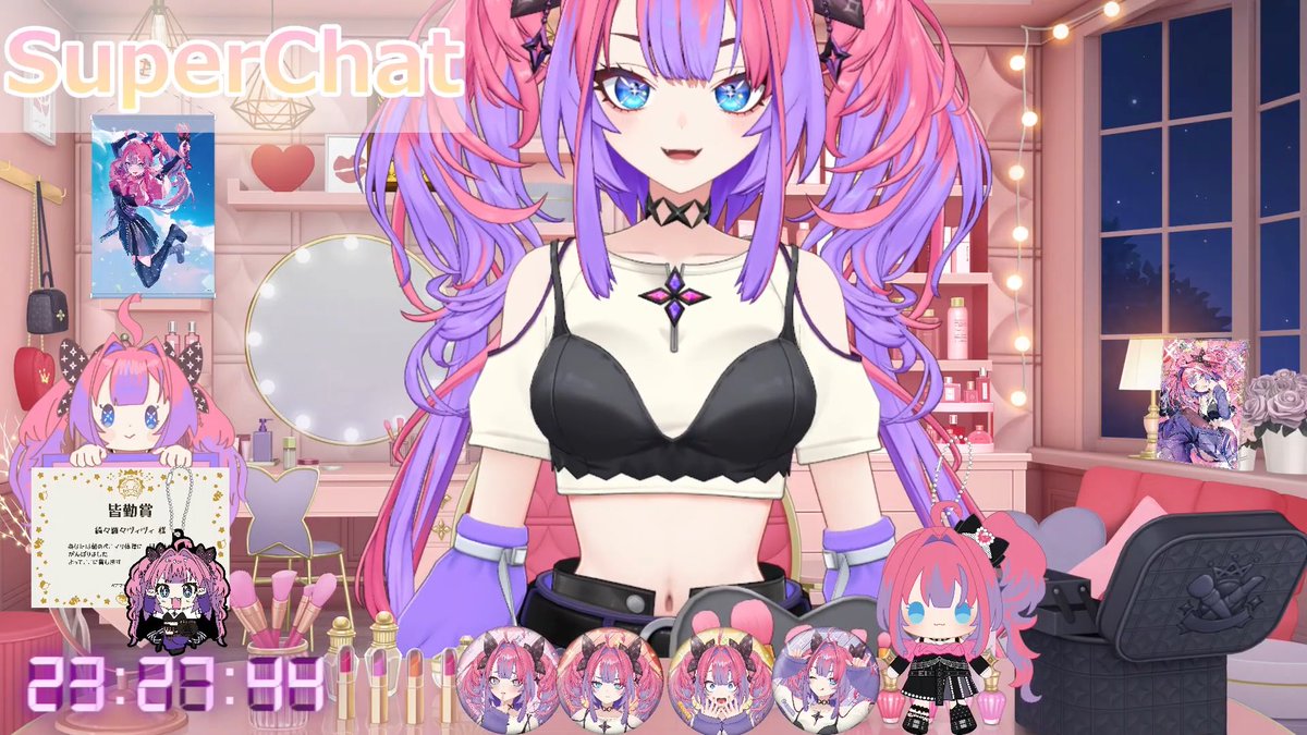 ヴィヴィちゃん立ってるしスパチャ読み始まってるしで草 #ヴィヴィライブ