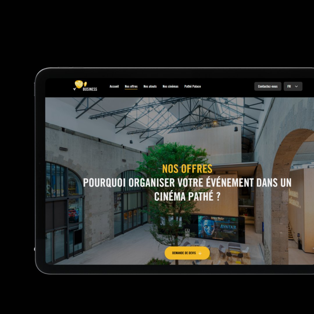 mentalworks's tweet photo. 🎬 Et si le cinéma devenait un lieu pour vos événements ?

Après plusieurs collaborations digitales avec le groupe Pathé, nous sommes ravis de dévoiler le nouveau site Pathé Location.

👉 À découvrir ici : https://t.co/EHuqXbJDXy https://t.co/FUP27RUTOQ