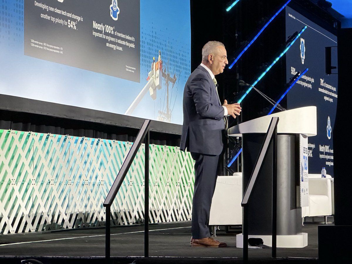 AmyFischbach's tweet photo. The IEEE 2026 PES T&amp;D event kicked off this morning with a keynote on Vision 2050 and a Super Session focusing
on affordability, power reliability and grid flexibility. @tdworldmag  @ieee_pes @IEEETandD https://t.co/iJJ1iP9kiY
