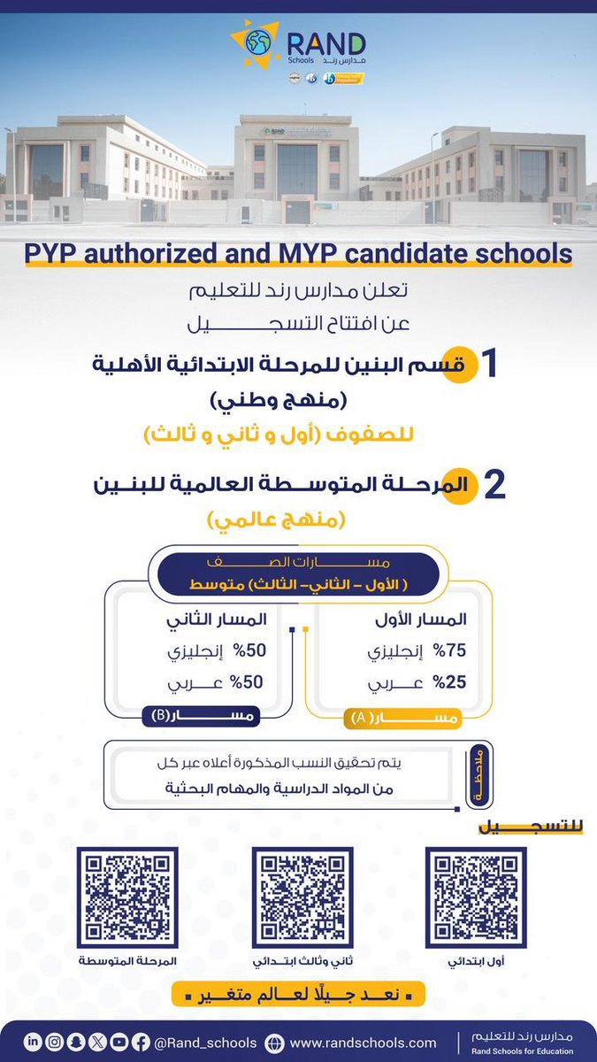 Rand_Schools's tweet photo. سجل الآن 
مدارس بكالوريا دولية نهتم بجودة التعلم 

#مارثون_المشي
#مدارس_البكالوريا_الدولية
#القطيف #سيهات
#وزارة_التعليم
@MOE_EPR_09 https://t.co/27DTL1ITwK