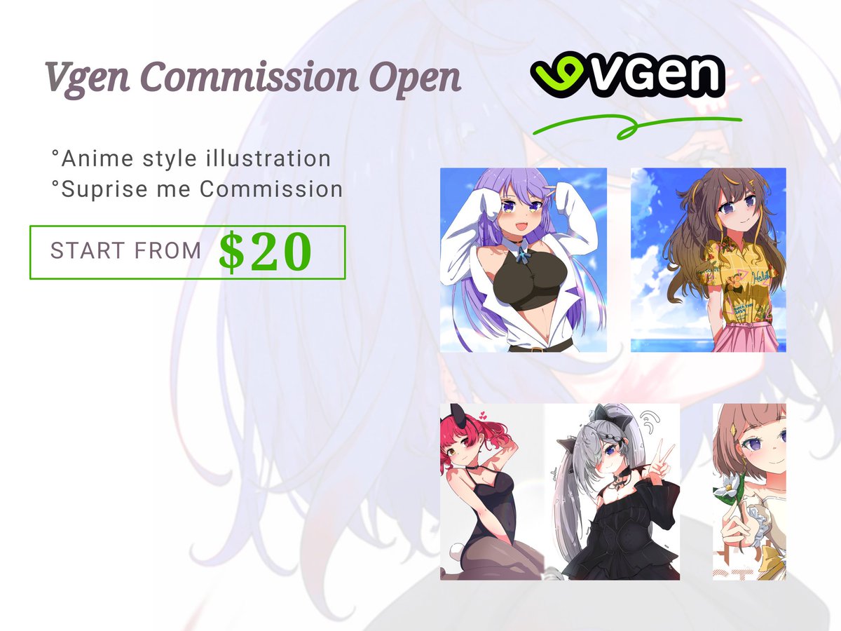 IzuMizu2232's tweet photo. ✨ COMMISSIONS OPEN ✨
since DMs on X can be unreliable, you can order directly via VGen 💌

🎨 anime style | cute characters | custom requests

🔗 https://t.co/qYwHfmSw6X

slots open — feel free to check it out!
#Commission #CommissionsOpen  #ArtistOnTwitter #VGen #VGenComms https://t.co/4GWvT1NuHd