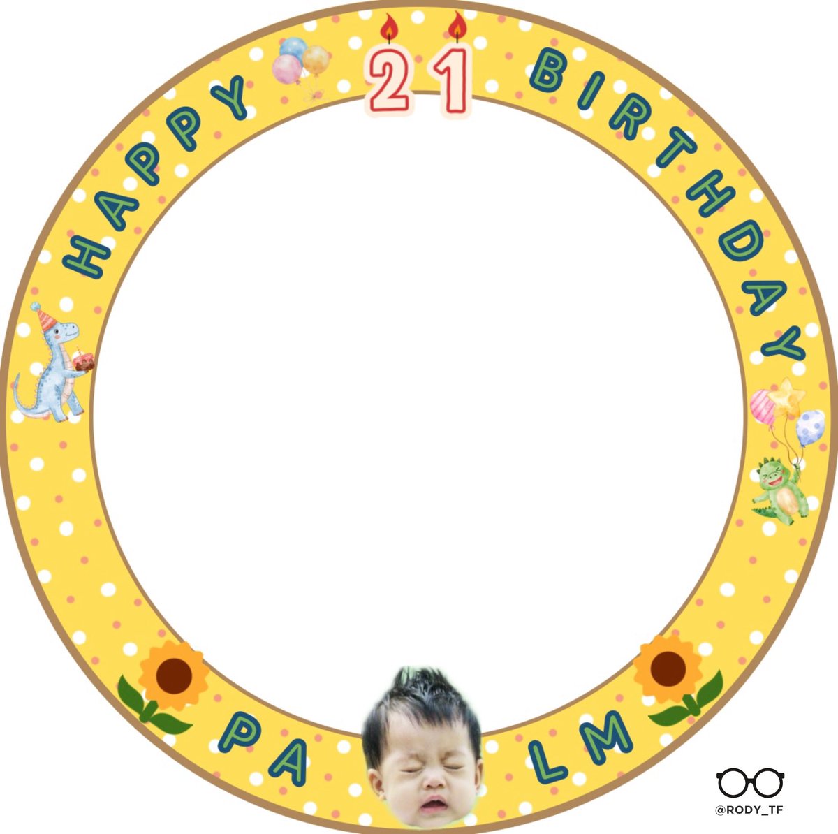 rody_tf's tweet photo. 【Palm’s Birthday Frame Share】
Please feel free to use😊5/31が誕生日のPalmちゃんお祝いフレームを作成しました。気軽に使ってください。

🌻HOW TO MAKE YOUR OWN PROFILE
🔗 https://t.co/L75hEh9UAF
1. Upload a photo
2. Adjust the position and size
3. Download
4. Press and hold the image to save it to your album

#palmpr