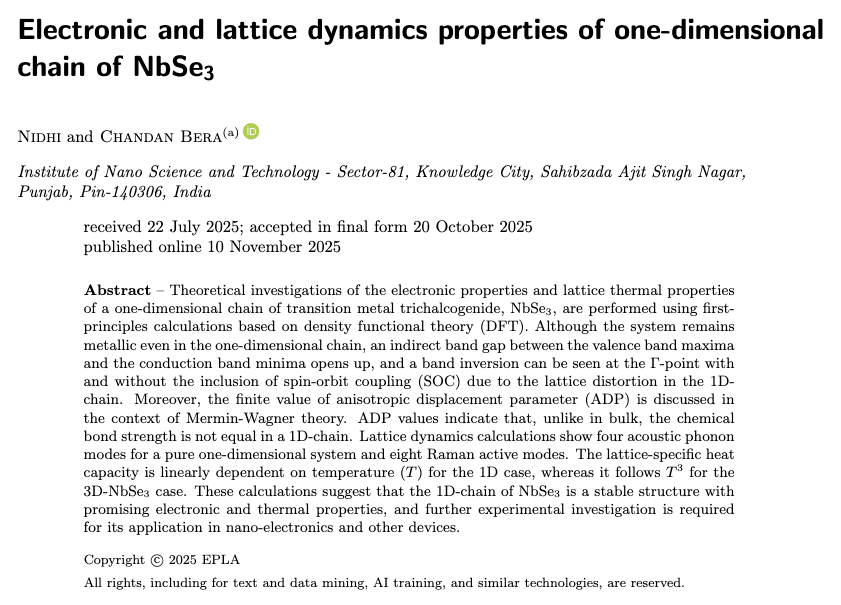 epl_journal's tweet photo. Electronic and lattice dynamics properties of one-dimensional chain of NbSe(3)

by Nidhi and Chandan Bera

👉 https://t.co/YaCMQGq8K9 https://t.co/tDKysGObvV