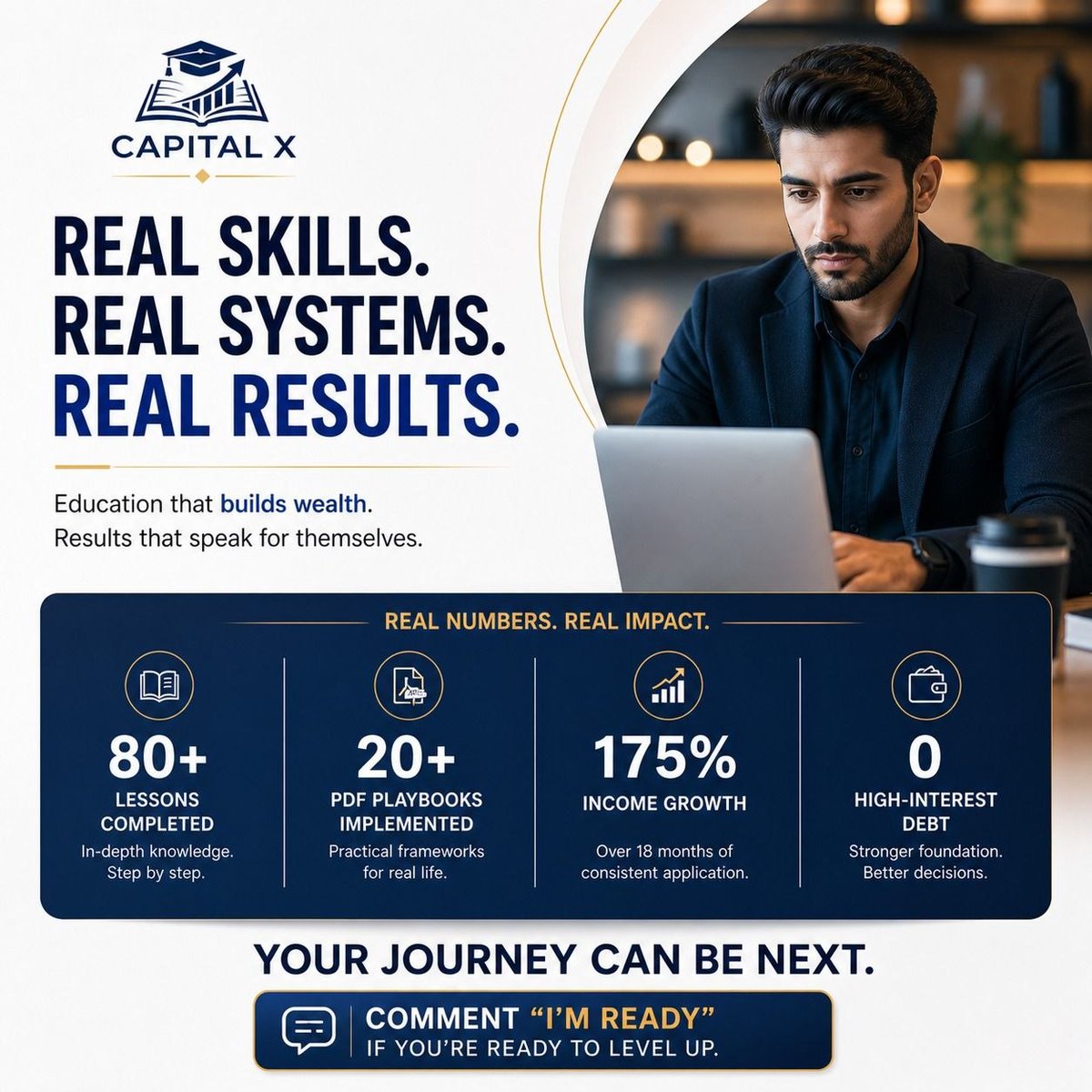 CapitalxAcademy's tweet image. Most financial education online is either too academic to apply, or pure hype.
Capital X sits in the middle structured lessons on cashflow credit real estate, business, and modern tools.
Have a look at the curriculum.
capitalxacademy.com
#FinancialEducation #FinancialLiteracy