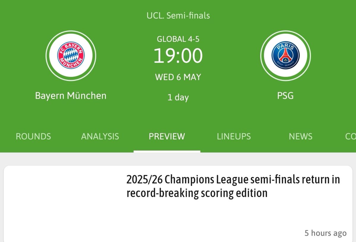 ibrahimaltra's tweet photo. Bayern munich vs PSG
#CHAMPIONS #LEAGUE https://t.co/Q86DTV2W3D