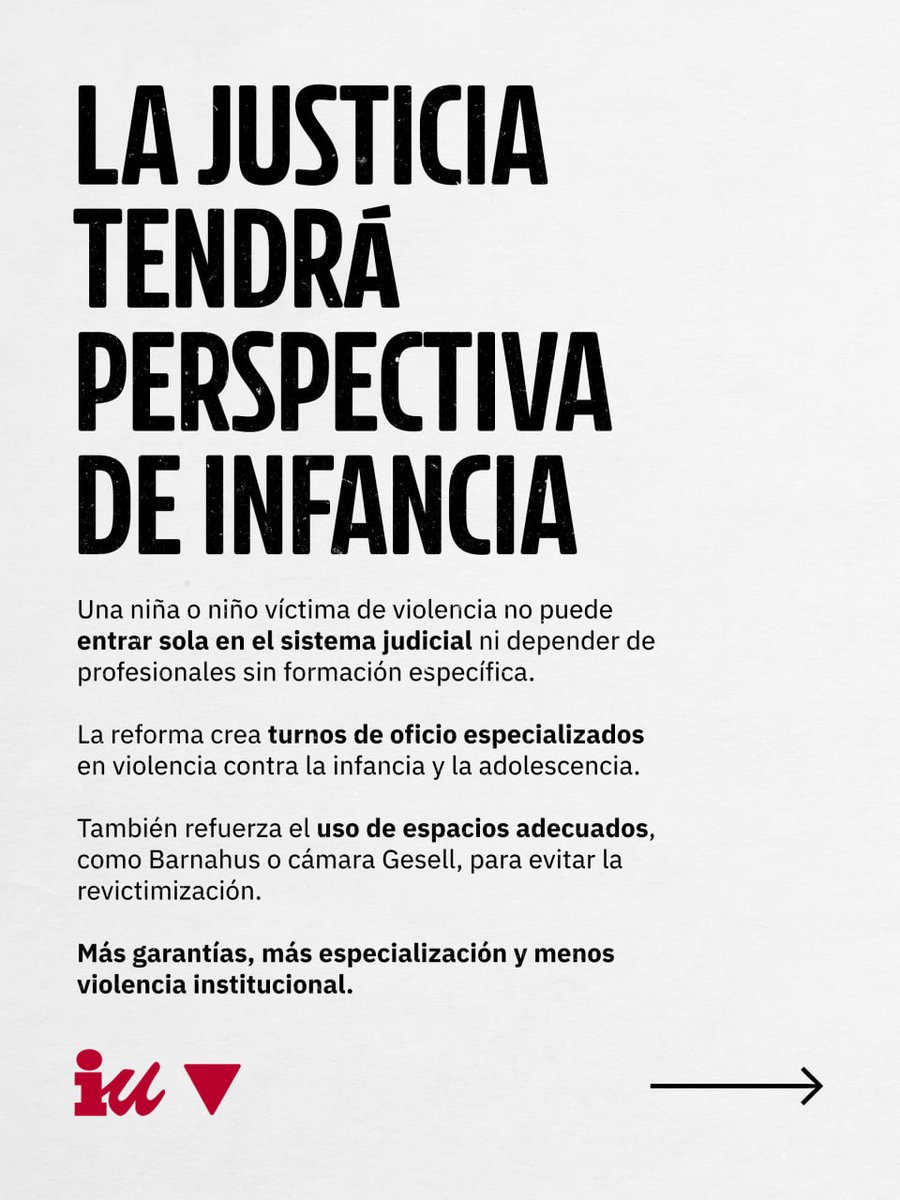 IzquierdaUnida's tweet photo. Más garantías. Más derechos. Más infancia libre de violencias.

La reforma avanza en cuestiones clave: fin del falso SAP, justicia con perspectiva de infancia, formación para detectar antes las violencias y más herramientas para proteger, investigar y reparar. https://t.co/go7RyhEQUO