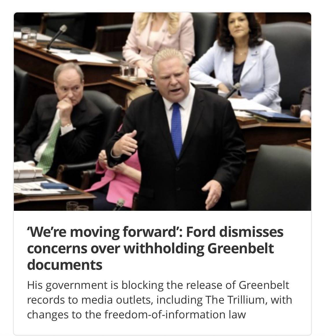 NewBlueON's tweet image. The Ford PCs changed Freedom of Information laws to hide their corruption. They want Ontarians to forget.

thetrillium.ca/insider-news/p…

#onpoli