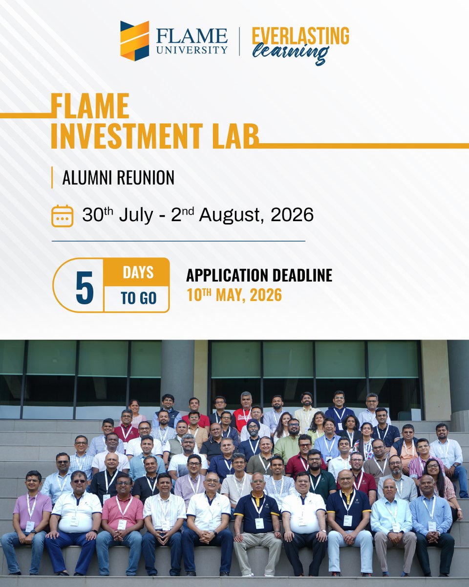 FLAME University tweet media