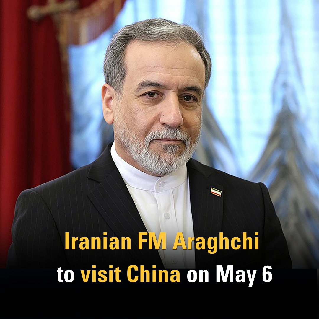 Frontlinestory's tweet image. Iranian Foreign Minister Seyyed Abbas Araghchi will visit China upon invitation on May 6, a Chinese foreign ministry spokesperson announced on Tuesday. #Iran #China #MiddleEast