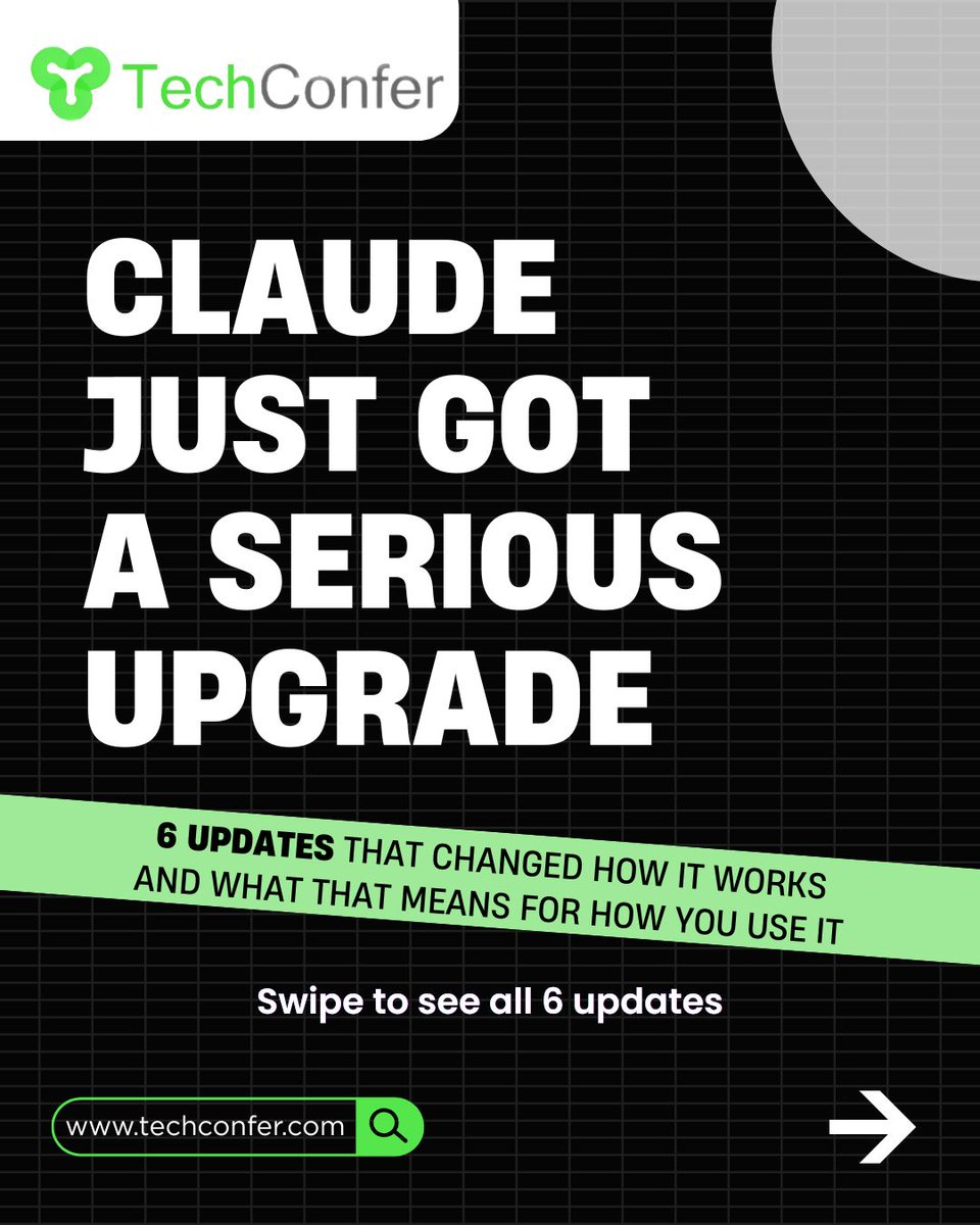 techconferindia's tweet photo. Claude just evolved from a chatbot into a full workflow engine.
Automation, deeper integrations, and long-context intelligence are changing how teams build, design, and execute.

📞 +91 8130450124 (India)
🌐 https://t.co/PkR0Jq2M1v
✉️ sales@techconfer.com

#Claude #ClaudeAI https://t.co/WOH539KBtR