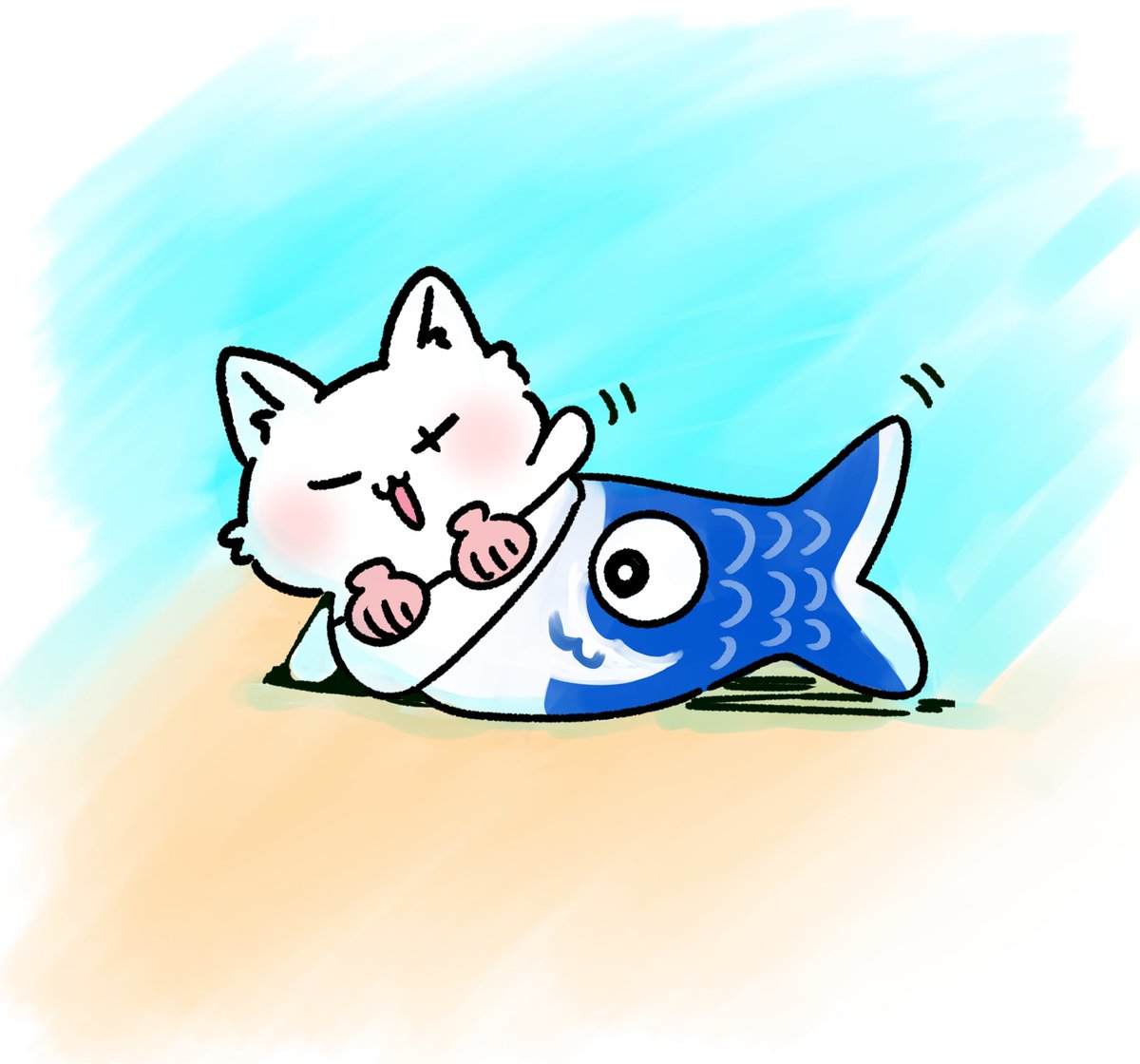 #たんたん日和
こいのぼりマーメイドたんたん