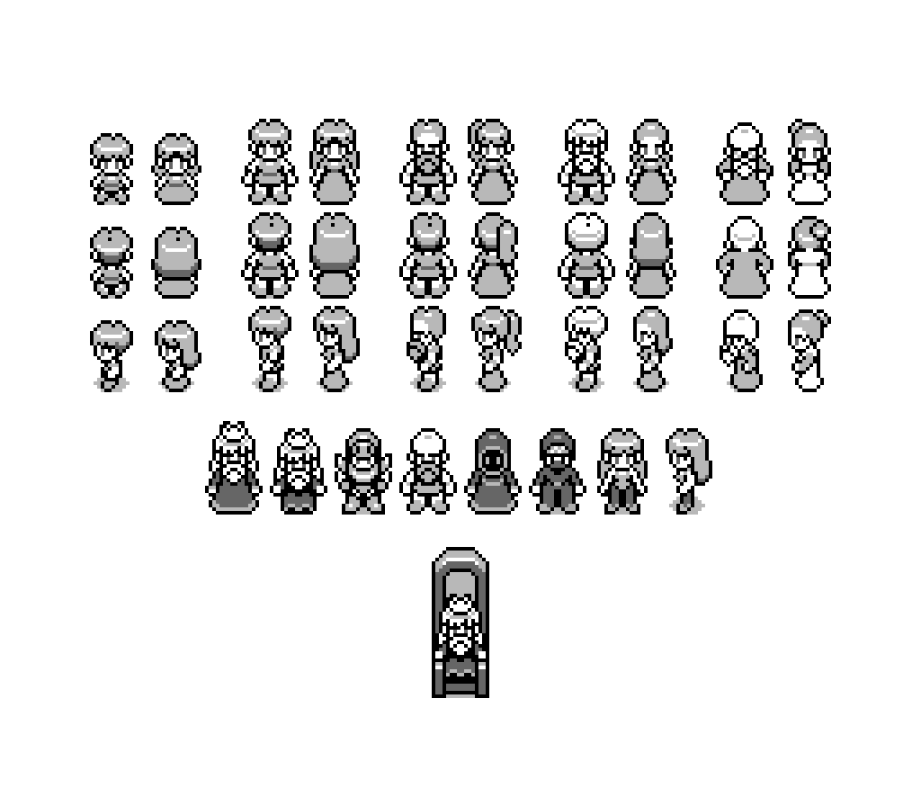 JoshuaBringle's tweet photo. NPC sketches for my ARPG. I really like how the knight and king turned out!

#jrpg #pixelart #anime #retrogame #nintendoswitch #ps5 #steam #zeldafan #snes #ドット絵 #ゲーム制作 #indiegame https://t.co/Gdn8LUC1hU