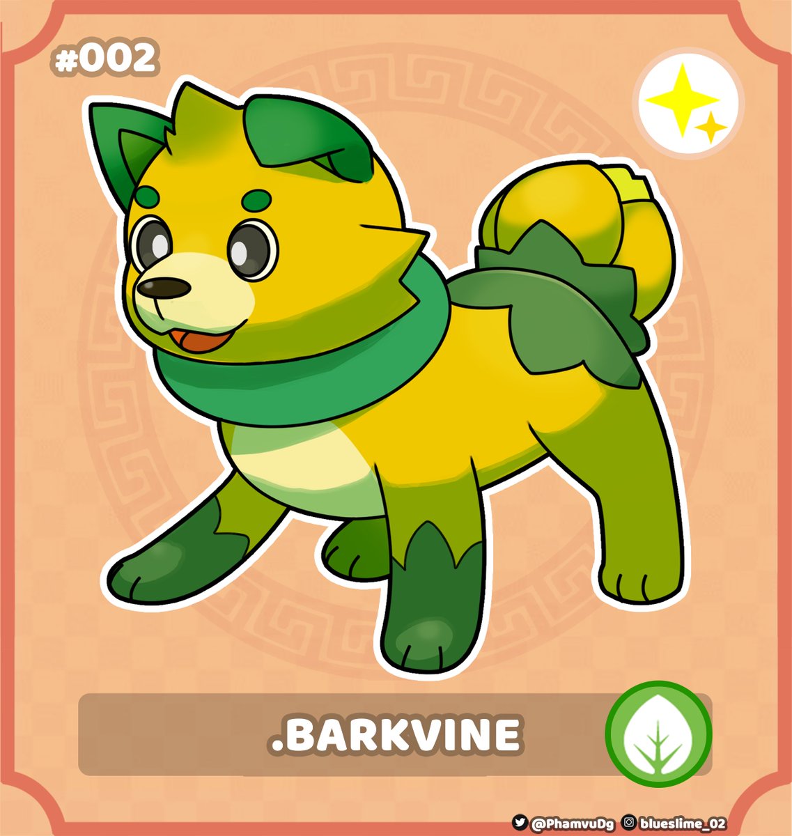 PhamvuDg's tweet image. #pokemon #fakemon #artwork
#002 BARKVINE – Fakemon Chó Cỏ (VIỆT NAM)  

BARKVINE dạng tiến hoá của LEAFPUP

răng chú đang trong giai đoạn phát triển, nó hay cắn linh tinh lắm