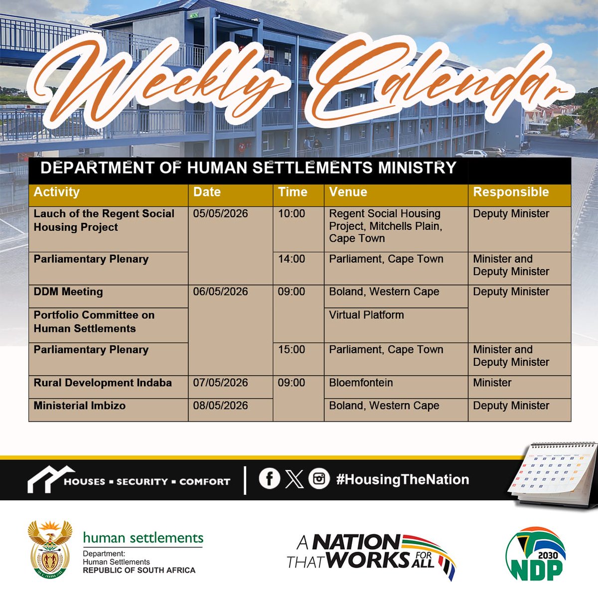 Department of Human Settlements tweet media