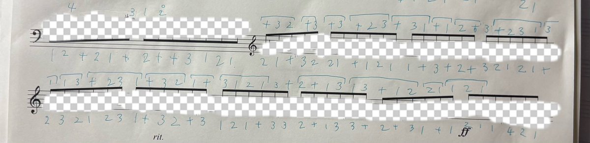 こんなに違うフィンガリング思いつくことあるんだ〜って自分に感心してる、どうしようね
