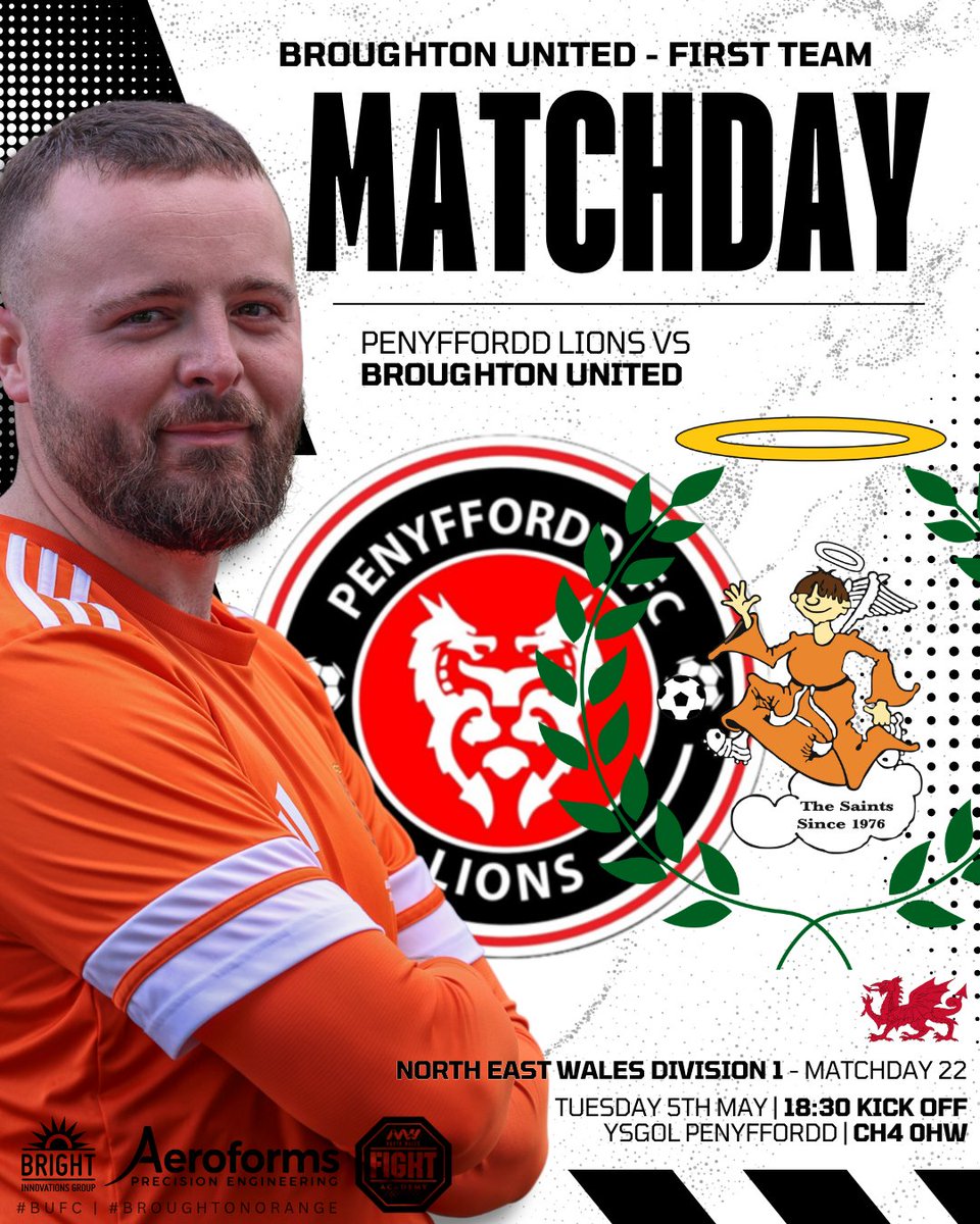 BroughtonUtd's tweet photo. ⚽️ | The final game of the season for our First Team😱

The lads travel to Penyffordd as they round off a fantastic season. Nothing to play for, but both will want to take the points regardless👊

All support is massively appreciated as always🫡

#BUFC⚽️ | #BroughtonOrange🟠 https://t.co/cyOkKZTuVU