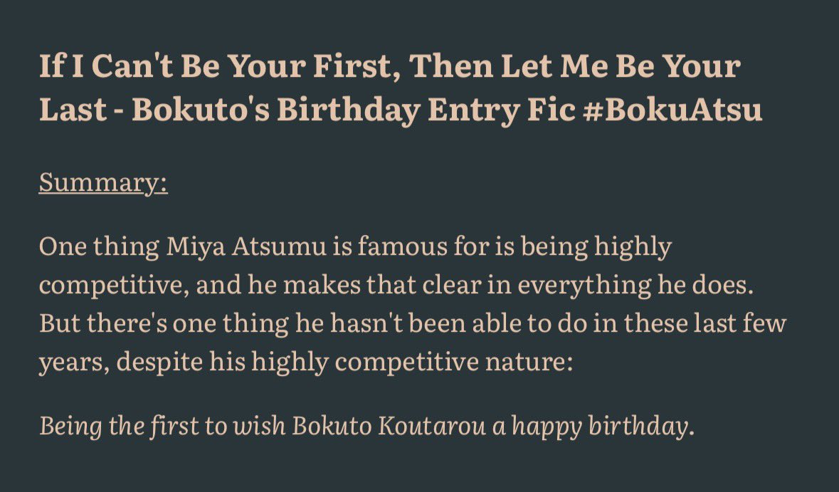 fic_a_choo's tweet image. talking about haikyuu rarepairs... I just remembered that i've some WIPs that I haven't touched in ages, including this one. #bokuatsu #wip 

(let's hope i could finish this one for bokuto 32nd birthday skdjdhdjsjsk)
