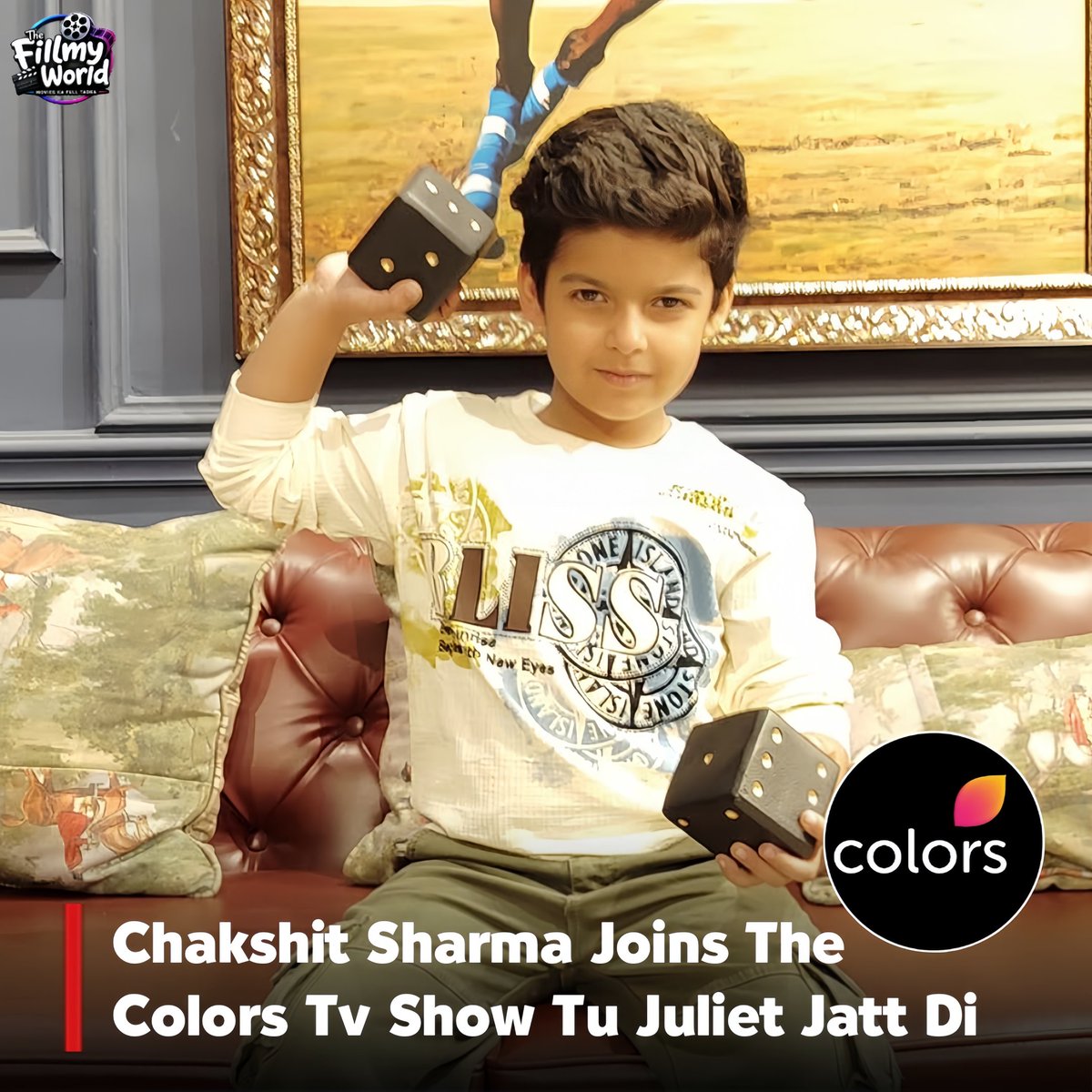 thefillmyworld's tweet image. Chakshit Sharma Joins The Colors Tv Show Tu Juliet Jatt Di 
#chakshitsharma #colors #tvserial #thefillmyworld #tujulietjattdi