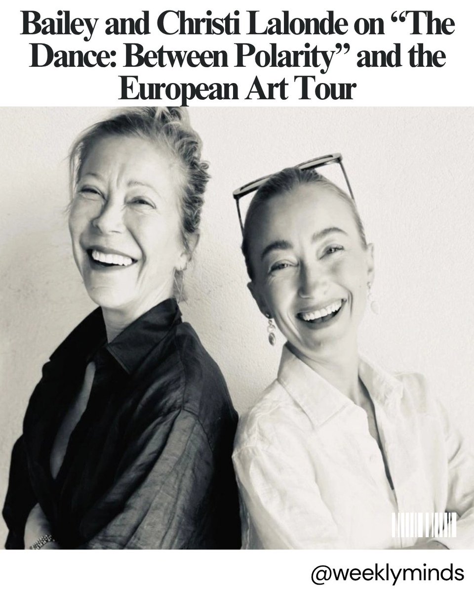 Weekly_Minds's tweet photo. Bailey and Christi Lalonde on “The Dance: Between Polarity” and the European Art Tour

Read: https://t.co/JHZQ1BZDZl https://t.co/e7Jwp0bqth