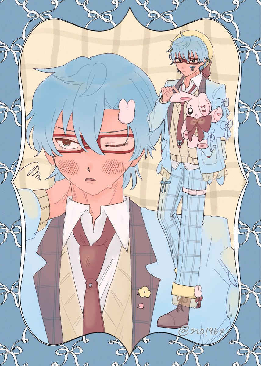 本日のイベントで無配として置かせていただいていたイラストです𝜗𝜚🩵
お手に取ってくださった方々、ありがとうございました❣️