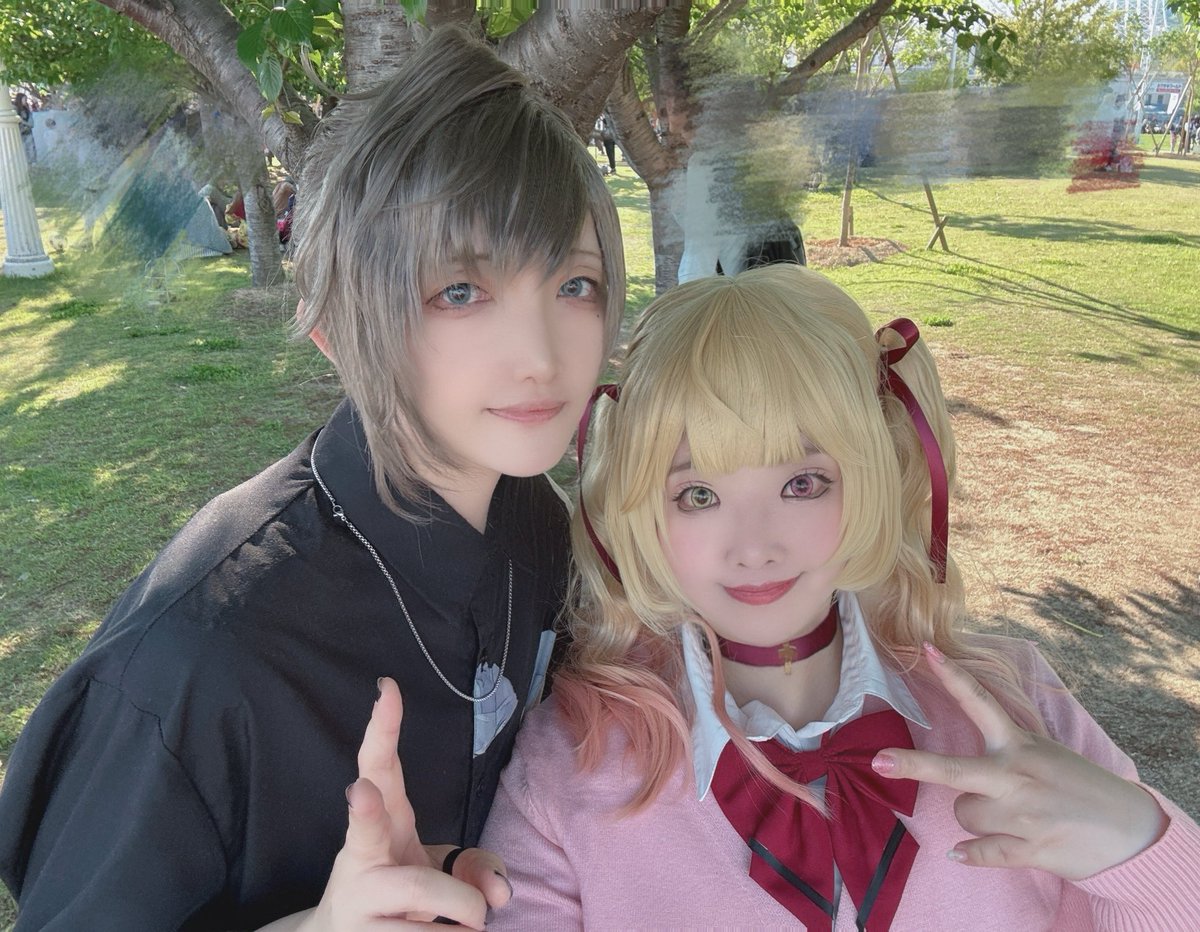 今日～～～あいにゃとかみこす遊びに行ってきた🥳✨
初めてやったけど大型のお祭りって感じで雰囲気楽しませてもらった🙌