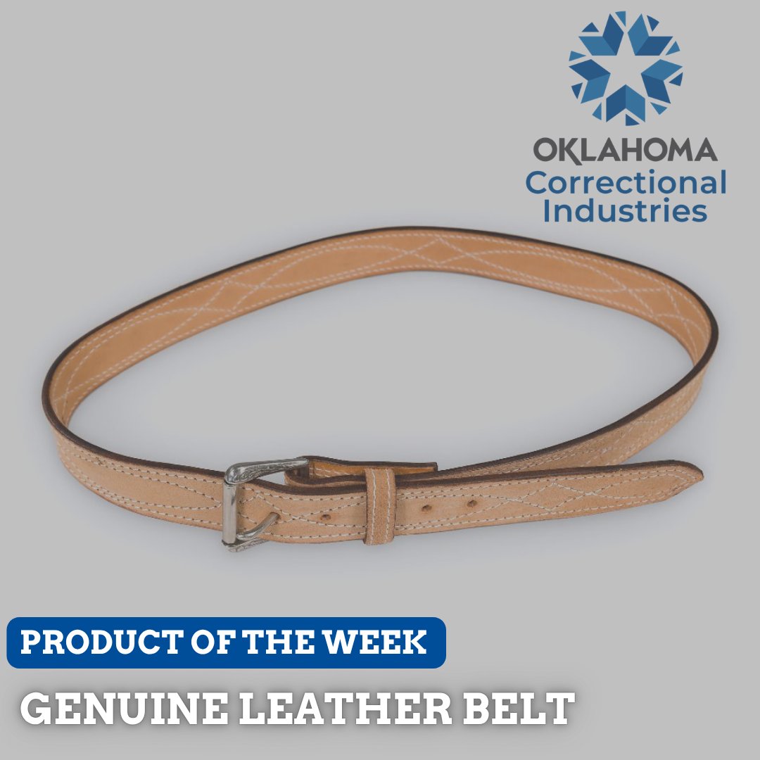 oklaoci's tweet image. Product of the Week: Genuine Leather Belts

Durable, customizable, and built to last. Available in standard and children’s sizes with a classic roller buckle.

Call 1-800-522-3565 for custom or agency orders

#OCIMade #LeatherGoods #CustomMade #Oklahoma #SecondChances