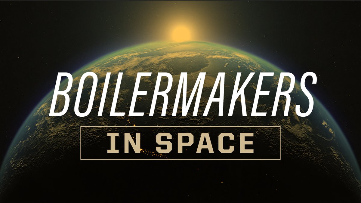 LifeAtPurdue's tweet photo. On #NationalAstronautDay, learn why Purdue is called the Cradle of Astronauts. 

🚀 Nearly a third of all U.S. spaceflights have included a #Boilermaker.  

⭐ 10-plus missions have included multiple #Purdue alums.  

Dive into Purdue’s #space legacy. ⬇️ https://t.co/Vsc5hgMMnM https://t.co/nlogozDXRM