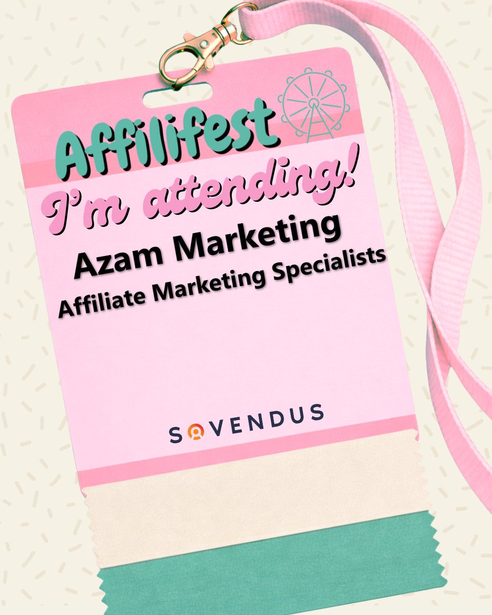 azammarketing's tweet photo. We'll be attending #Affilifest in Margate on 3 &amp; 4 June, 2026. If you are interested in our #affiliate marketing-related services such as affiliate management (see link in first comment below for details), you are welcome to arrange a meeting with our team at enquiries@azam.net https://t.co/UPw8Cmc9wg
