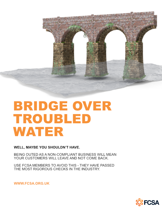FCSA_org's tweet photo. Compliance turbulence is real. Legislation shifts. HMRC enforcement increases. Non-compliant operators surface in supply chains where nobody expected them.

FCSA Members are the bridge.

Independently accredited, rigorously assessed, and committed to the highest standards in contractor services, they take on the compliance burden so you don't have to navigate troubled water alone.

You only get one chance to get compliance right. Make it count. Visit https://t.co/z3Qne7ZJoF

#Compliance #UmbrellaCompany #FCSA #SupplyChain #ContractorCompliance #HMRCRisk