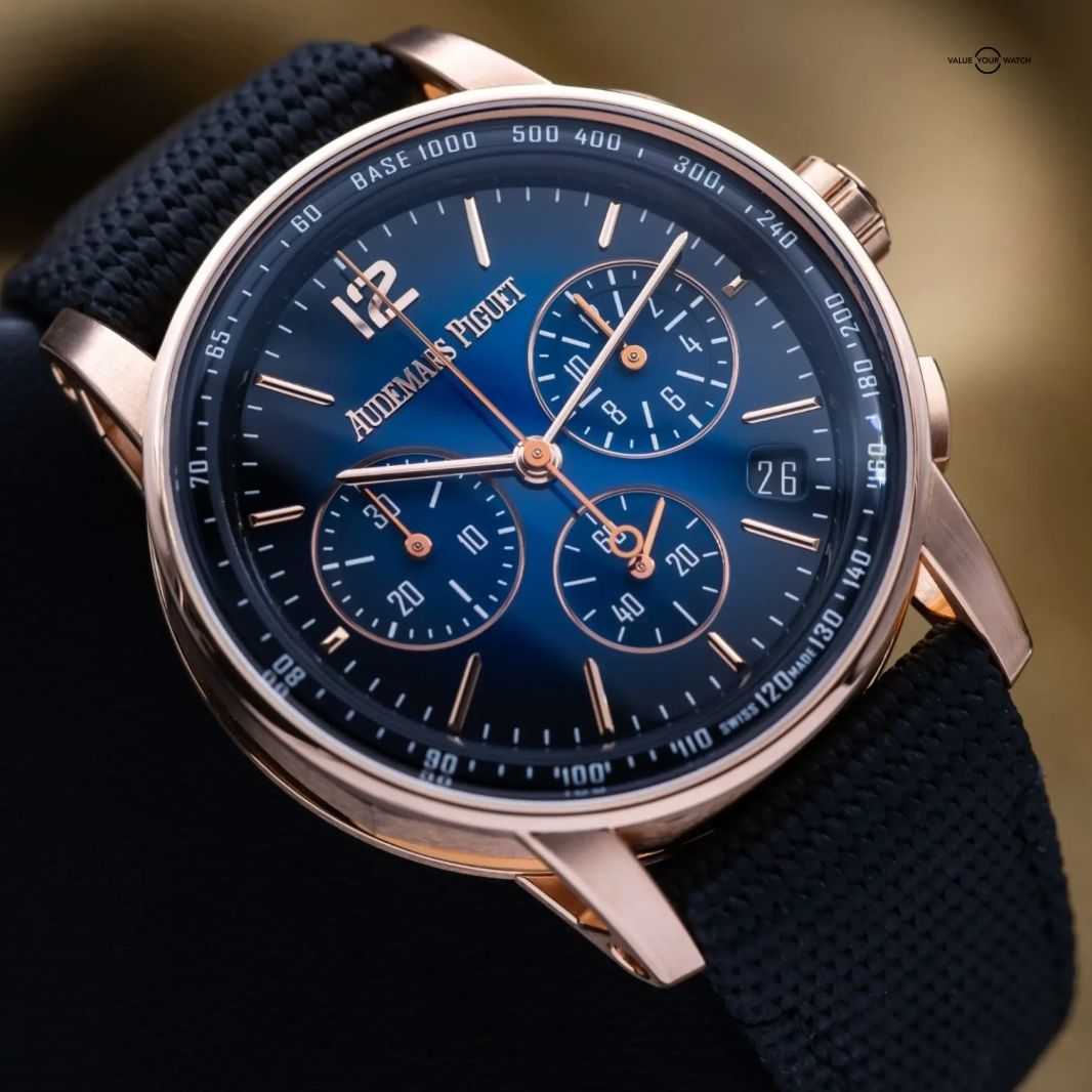 ValueYourWatch's tweet image. Audemars Piguet Code 11.59 Chrono 41mm Rose Gold AP Smoked Blue 26393OR Full Set 

For sale by @watchesofcharlotte 

$31,950 

#audemarspiguet #watches #valueyourwatch #watchmarketplace #luxury #luxurylife #entrepreneur #luxurywatch #luxurywatches #luxurydesign #businesswatch