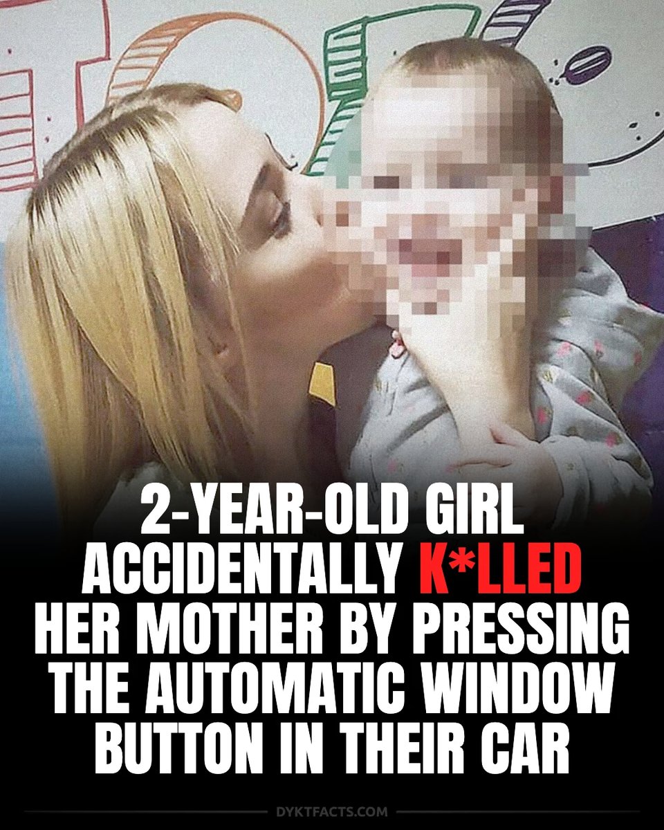 RealDYKTFacts's tweet image. A 2-year-old pressed a window switch while her mother leaned through it to lift her out of the car. Yulia Sharko, who had just turned 21 that same day, never regained consciousness. She d*ed eight days later.

#accident #freakaccident #parents