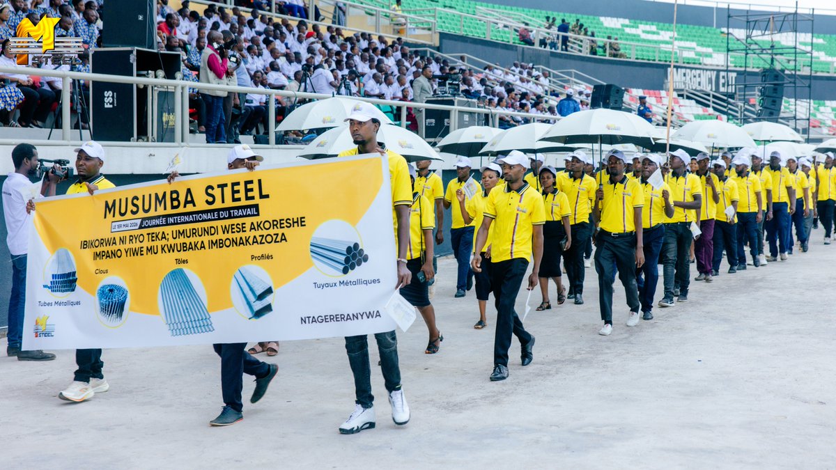 MusumbaSteelCo's tweet image. Le travail, on le vit 365 jours. Mais le 1er Mai, on le célèbre comme il se doit 🔥 Ce vendredi, le personnel de Musumba Steel a défilé parmi les Burundais pour honorer la Journée Internationale du Travail. #musumbasteel #laborday #construction