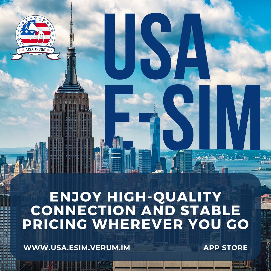 usa_esim's tweet image. ✈️ Heading on a trip? Don’t forget to install the USA E-SIM app. Enjoy high-quality connection and stable pricing wherever you go — no surprises.

📲 usa.esim.verum.im

#USAEsim #eSIM #Travel #StayConnected