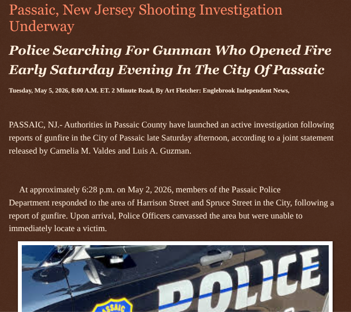 ArtFletcher9's tweet photo. Passaic, New Jersey Shooting Investigation Underway https://t.co/DMIqKA2IhV via @Englebrooknews #NewJersey #CrimeNews #PassaicCountyNJ #PassaicNJ #shotsfired #Shooting #investigation @wireless_step @HRG_Media @LodiNJNews @fordmb1 @SarahGeving1 @Shannon96574094 @DanCook26214426 @Daytobehappy @janninereid1 @gator4kb18 @TrumpWasRite2 @KathyKbrose @RobGerundo @JimBobW49